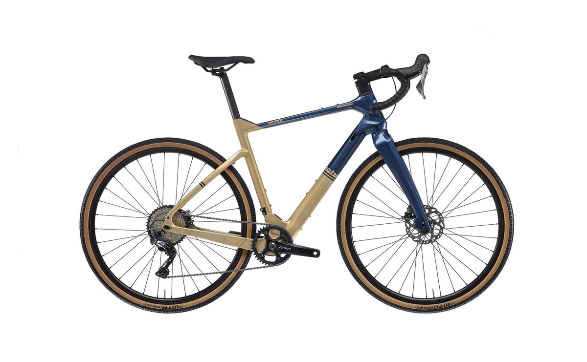 Bianchi Arcadex GRX600 M Gold/Blue – Bikes Not Bombs