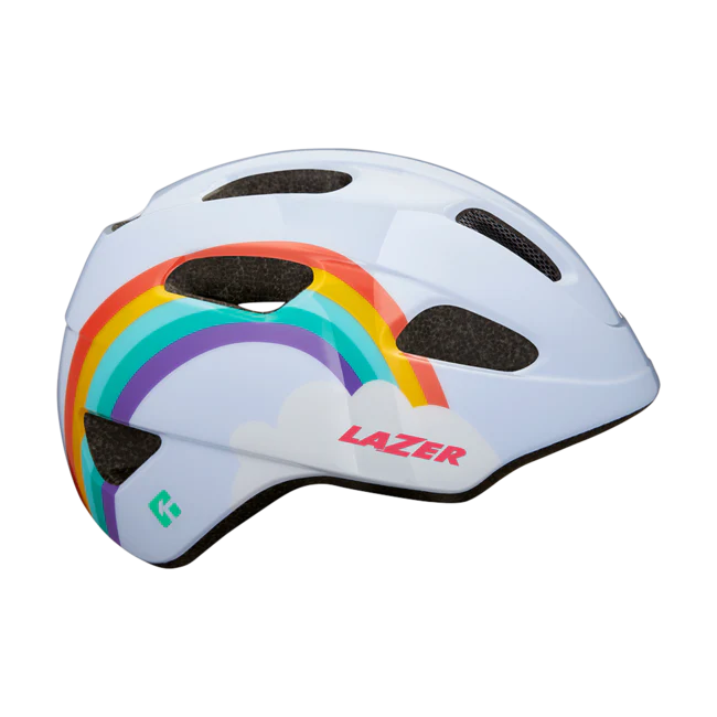 bike helmets lazer Lazer Pnut KinetiCore Helmet Rainbow White Kids