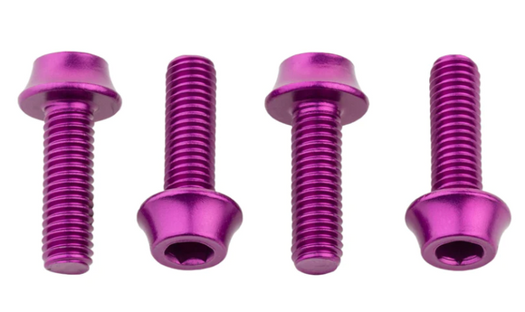 Wolf Tooth Water Bottle Cage Bolts, 4pc - Purple