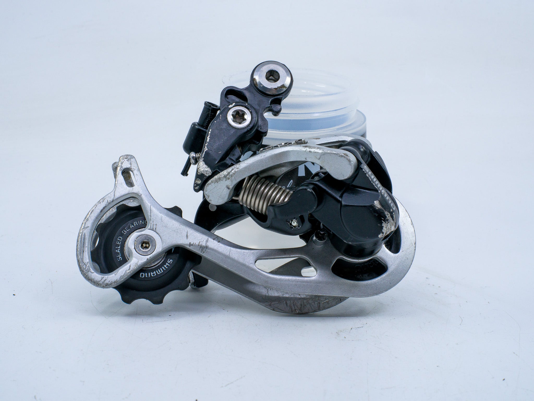 Shimano rd-m772 dore xt rear derailleur 9 speed short cage