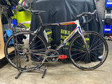 54cm 21"/Ridley/ Damocles /White- Orange- Gray/ Carbon Road Bike