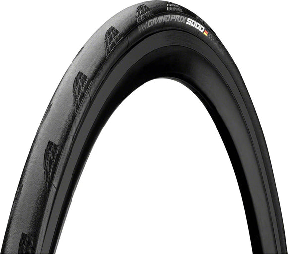 Continental Grand Prix 5000 Tire - 700 x 25, Clincher, Folding, Black, BlackChili, Vectran Breaker, LazerGrip, ACT