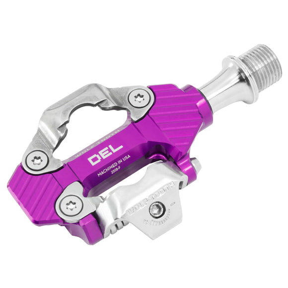 Wolf Tooth DEL Gravel Race Clipless Pedal - Ultraviolet Purple