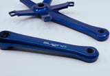 sugino 75 track crank set blue 165mm 144bcd