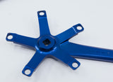 sugino 75 track crank set blue 165mm 144bcd