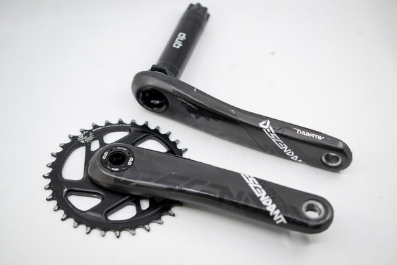 Carbon Fiber Truvativ Descendant Carbon Eagle Dub Crankset Bmx