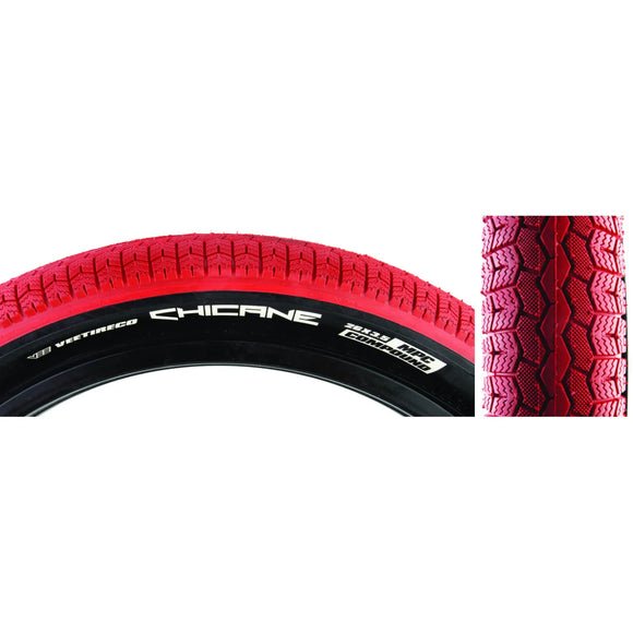 TIRE SE BIKES CHICANE 26x3.5 RD/BK WIRE/