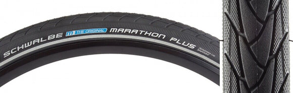 Schwalbe Marathon Plus Tire - 650b x 38 Clincher Wire Black/Reflective Performance Line