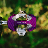 Wolf Tooth CTRL Trail Clipless Pedals - Dual Sided Clipless, Alloy, 9/16", Ultraviolet Purple, Pair, Shimano SPD