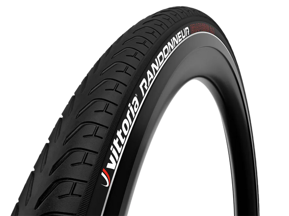 Vittoria Randonneur Classic 700x32c rigid full black reflective side wall