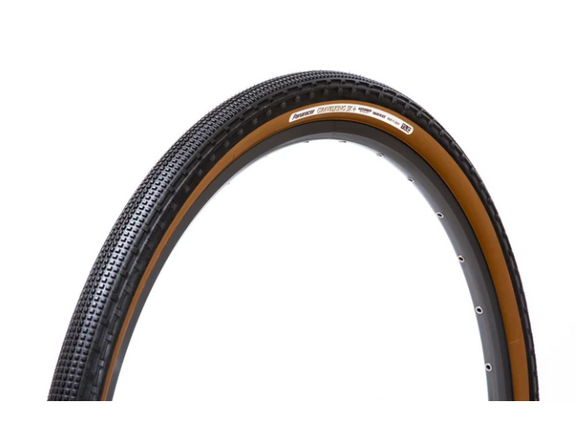 Panaracer GravelKing SK Tire - 700 x 35 Tubeless Folding Black/Brown