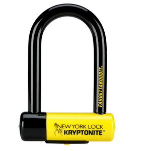 Kryptonite, New York Fahgettaboudit Mini (DD), U-Lock, Key, 83x152mm, 3.25''x6'', Thickness in mm: 18mm, Yellow