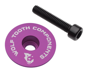 Wolf Tooth Ultralight Stem Cap and Bolt - Purple