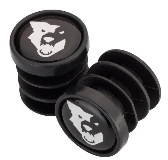 Wolf Tooth Bar End Plugs, Plastic, Set of 2, Black