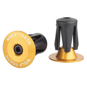 Wolf Tooth Alloy Bar End Plugs - Gold