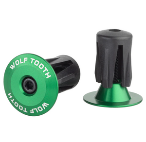 Wolf Tooth Alloy Bar End Plugs - Green
