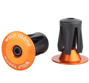 Wolf Tooth Alloy Bar End Plugs - Orange