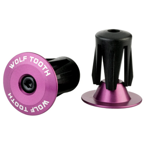 Wolf Tooth Alloy Bar End Plugs - Purple