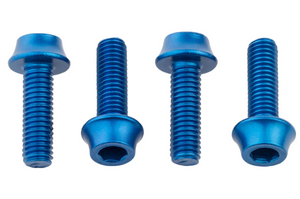 Wolf Tooth Water Bottle Cage Bolts, 4pc - Blue
