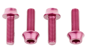 Wolf Tooth Water Bottle Cage Bolts, 4pc - Pink