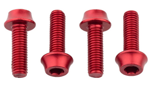 Wolf Tooth Water Bottle Cage Bolts, 4pc - Red
