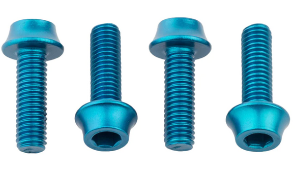 Wolf Tooth Water Bottle Cage Bolts, 4pc - Teal