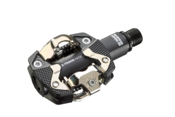 LOOK X-TRACK RACE Pedals - Dual Sided Clipless Chromoly 9/16 Black